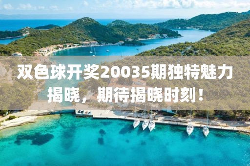 双色球开奖20035期独特魅力揭晓，期待揭晓时刻！